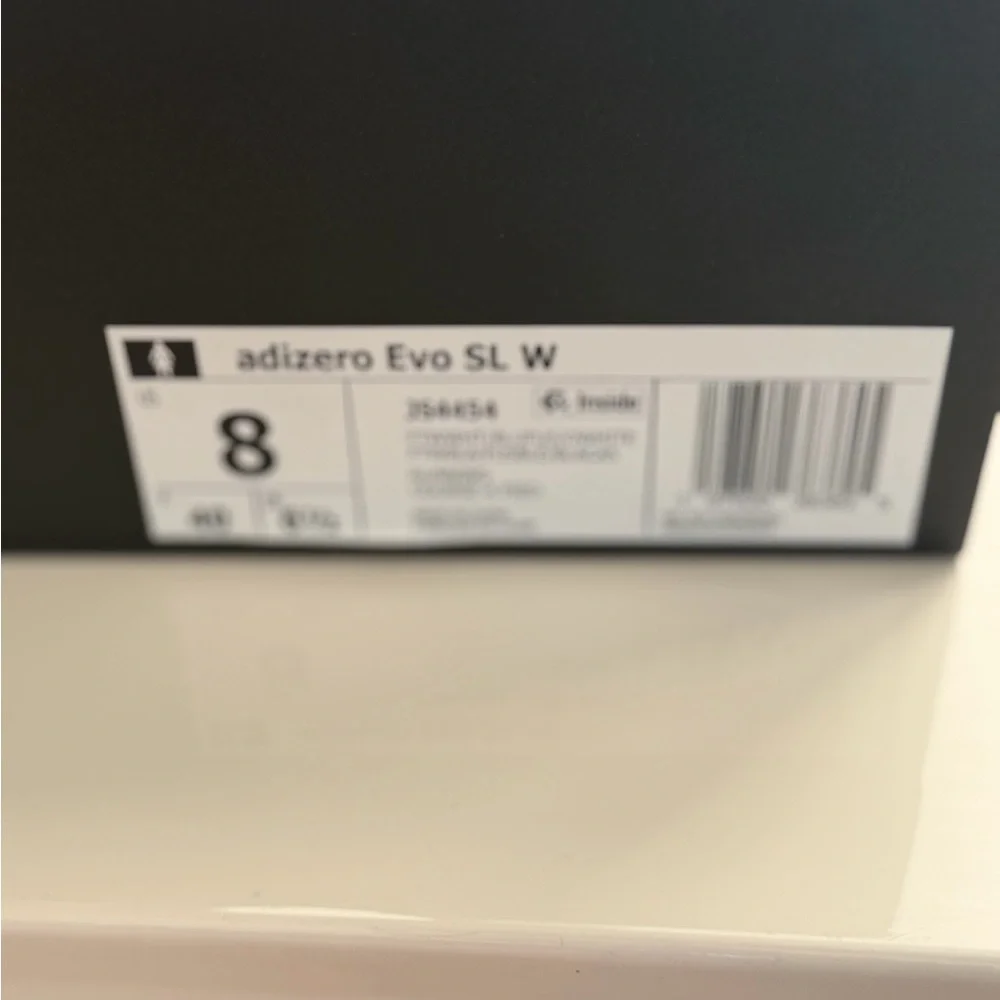 Adidas Adizero Evo SL White and Blue Running Shoes - Picture 6 of 6